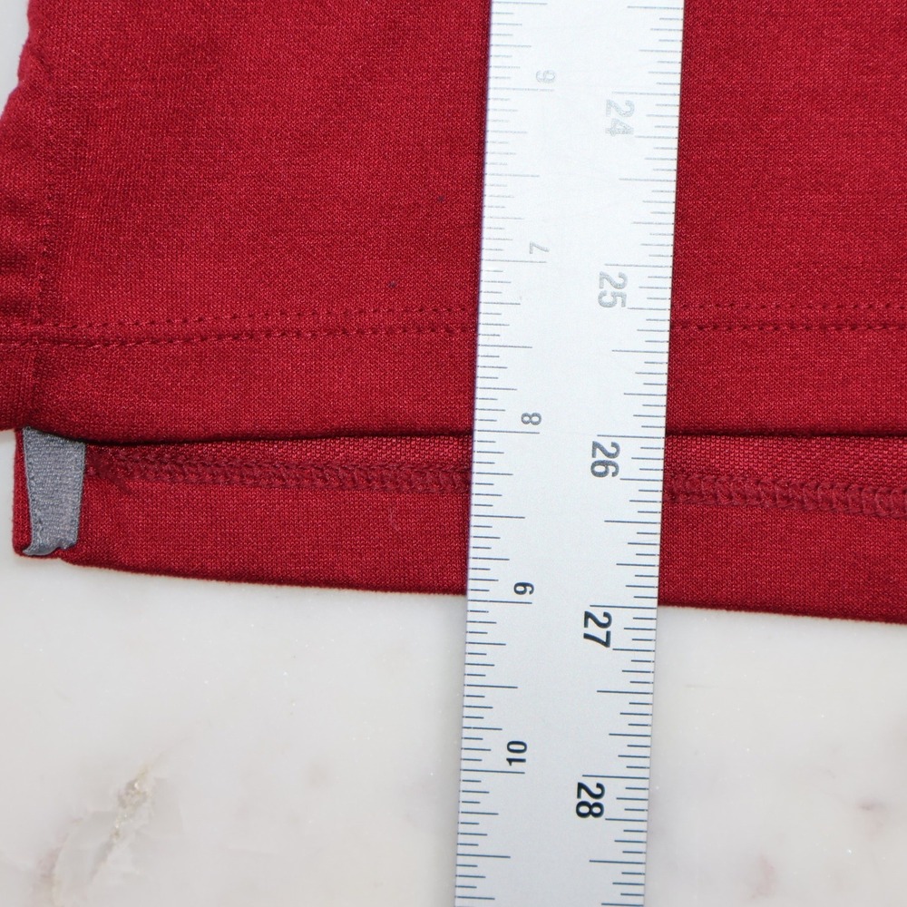 Under Armour Elon University Mens Medium Red Snap Button Pullover Long Sleeve - Picture 3 of 9